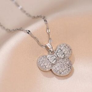 NEW Mickey Mouse Silver Necklace
